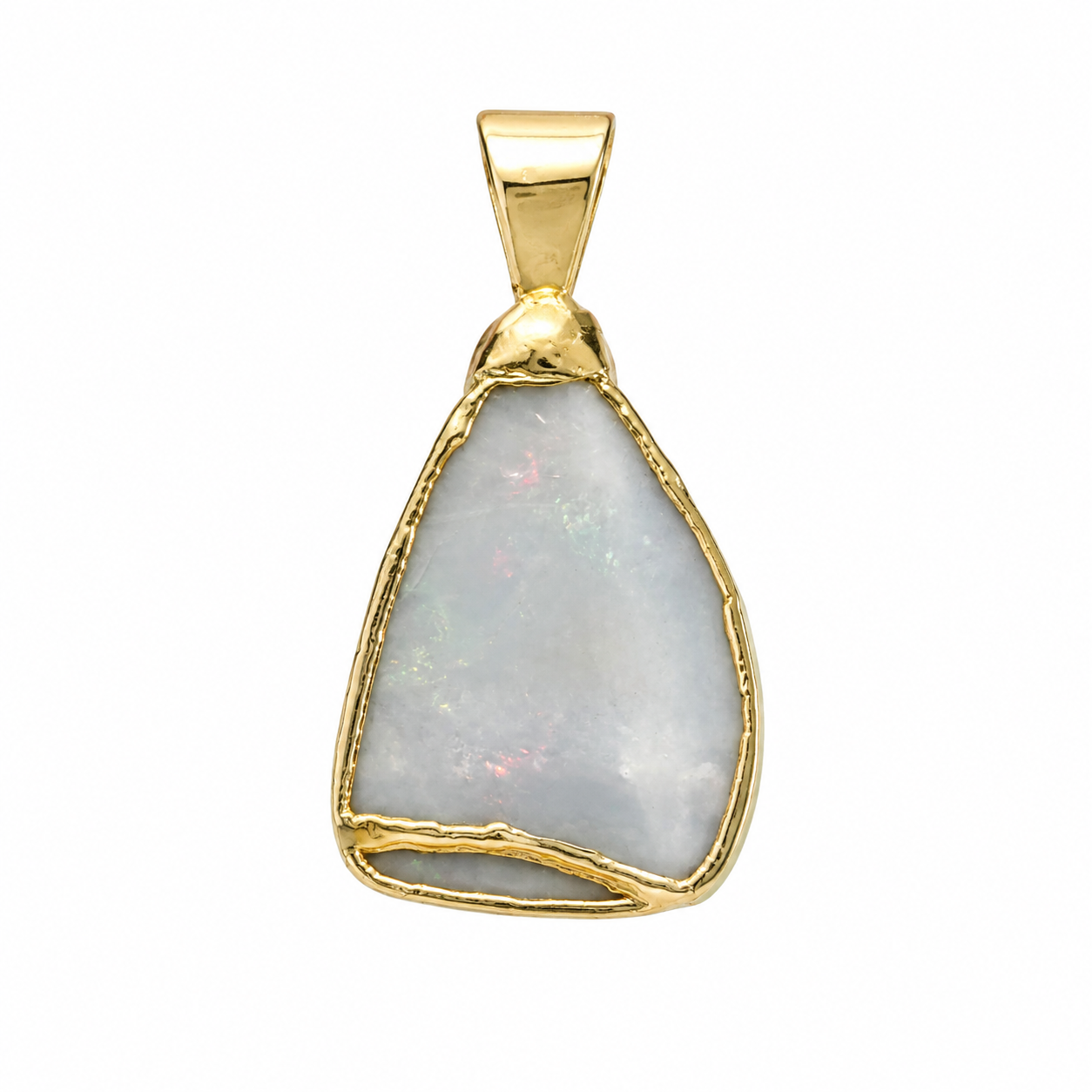 Boulder Shard II — Boulder Opal pendant in Gold-Plated Sterling Silver, Ministry of Gems