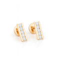 Brillo — Diamond Bar Studs — Ministry of Gems