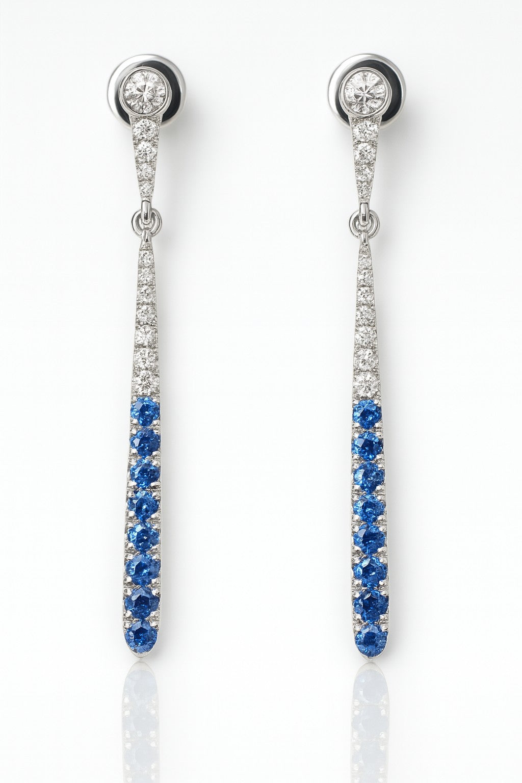 Dew — Blue Sapphire Linear Drops — Ministry of Gems