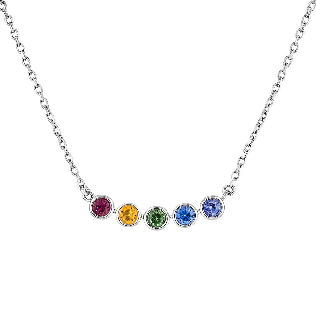 Rainbow Gem Bar Necklace — Ministry of Gems