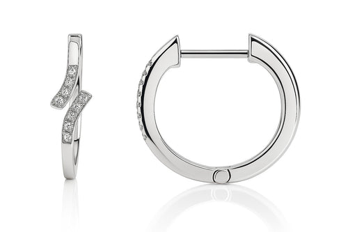 Fine Jewellery — Aria Pavé Hoops — Ministry of Gems