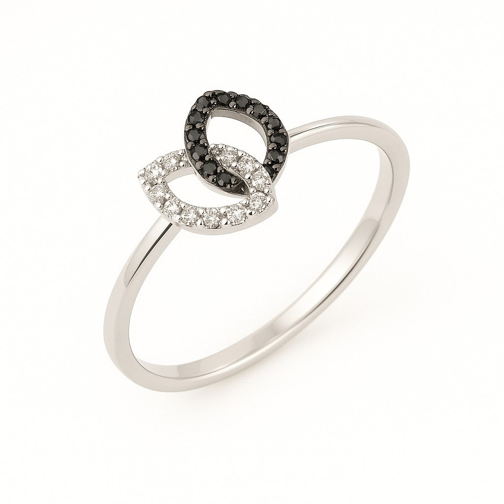 Interlocked Duo Pavé Ring — Ministry of Gems