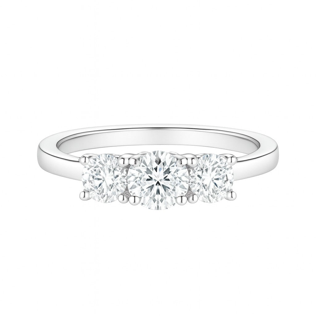 Diamond Trilogy Cluster Ring — Ministry of Gems