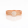 Triana — Trinity Pavé Flower Ring — Ministry of Gems