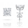 Velvet — Cushion Diamond Solitaire Studs — Ministry of Gems