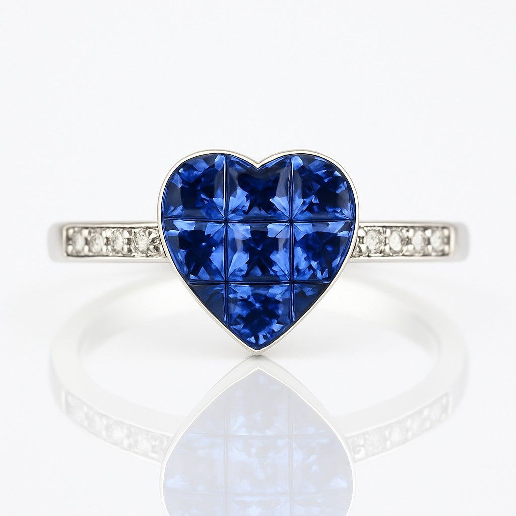 Sapphire Heart Ring — Ministry of Gems