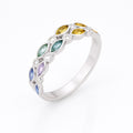 Pastel Marquise Rainbow Band — Ministry of Gems
