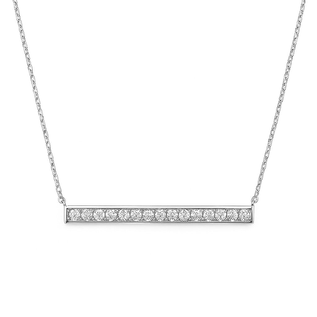 Rainbow Sapphire Bar Necklace — Ministry of Gems