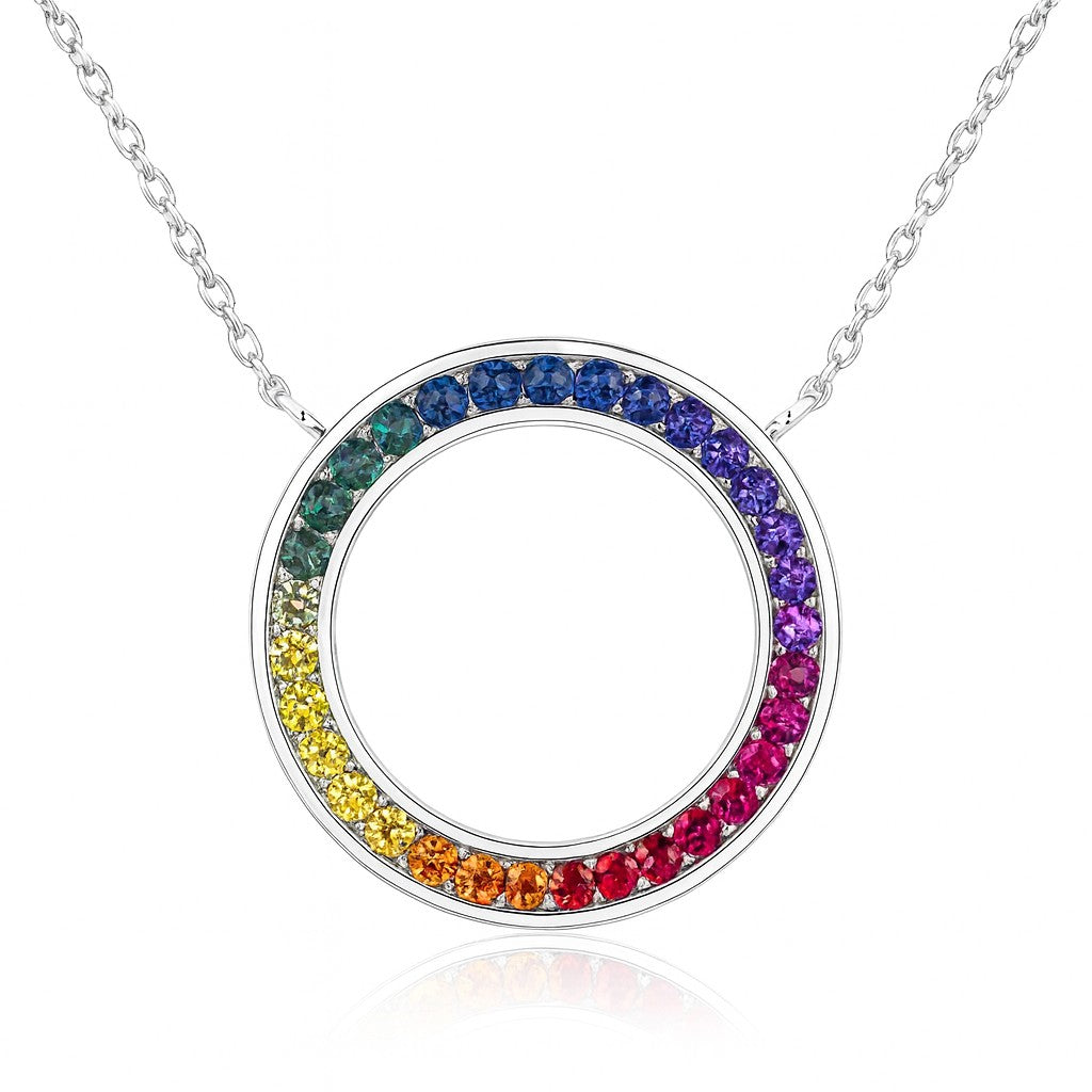 Orbita — Diamond Circle Pendant — Ministry of Gems