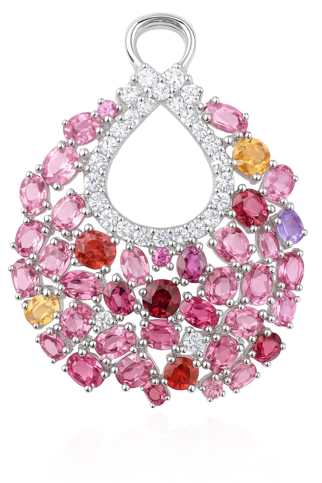 Pink Sapphire Cascade Pendant — Ministry of Gems