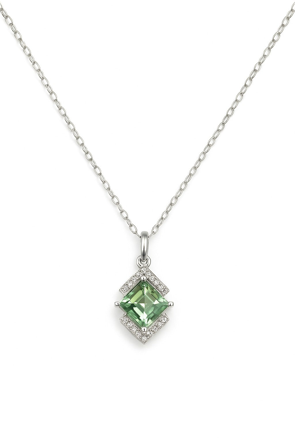 Green Amethyst Kite Pendant — Ministry of Gems