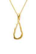 Wishbone Gold Pendant — Ministry of Gems