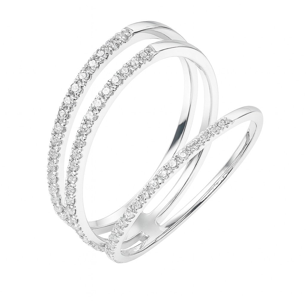 Double-Band Pavé Ring — Ministry of Gems