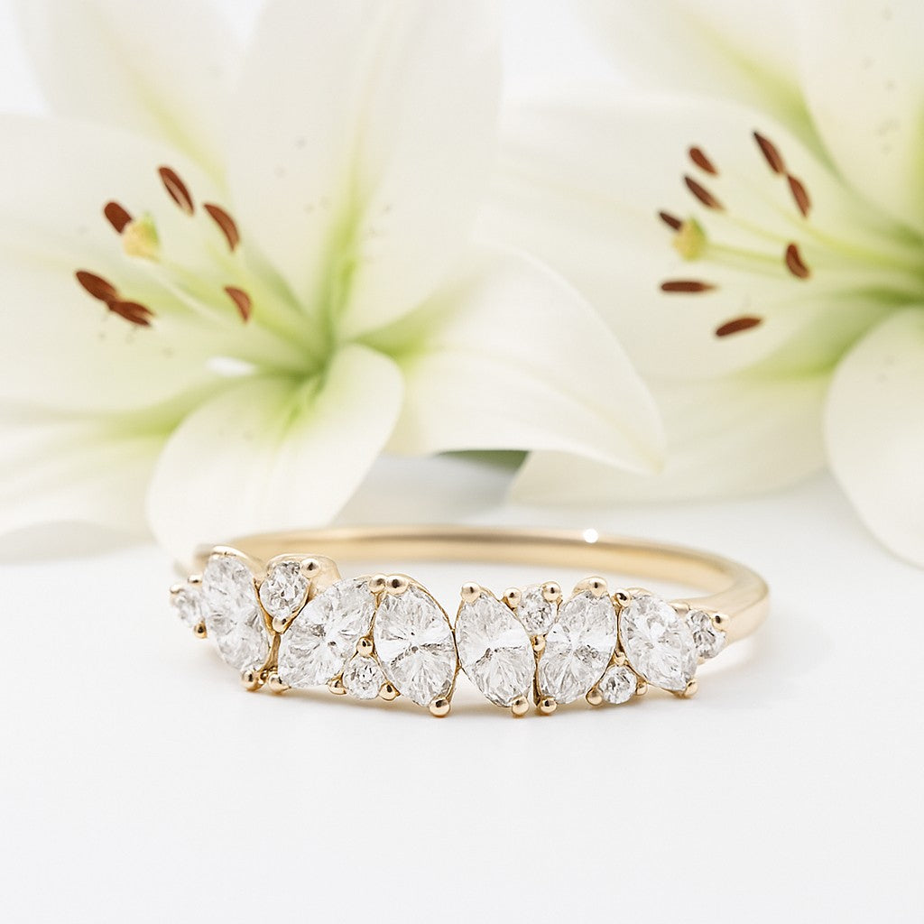 Marquise Diamond Five-Stone Ring — Ministry of Gems