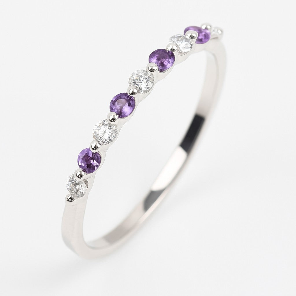 Gemstone Half-Eternity Stacking Ring — Ministry of Gems