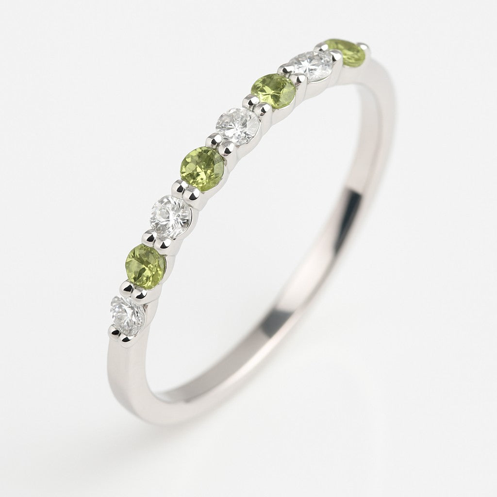 Gemstone Half-Eternity Stacking Ring — Ministry of Gems