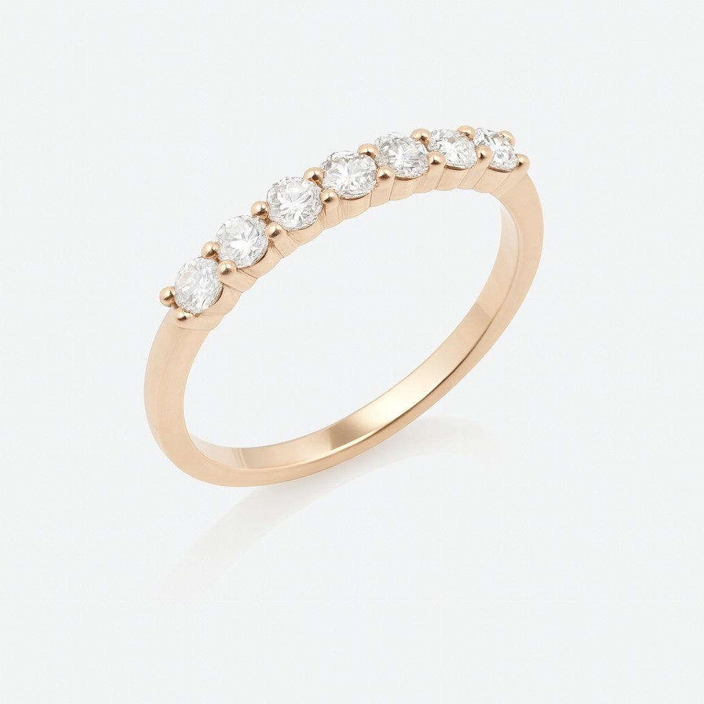 Gemstone Half-Eternity Stacking Ring — Ministry of Gems