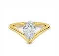 Diamond Pear Vring — Ministry of Gems exclusive design