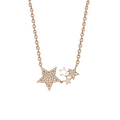 Diamond Starlight Necklace Rose Gold — Ministry of Gems exclusive design