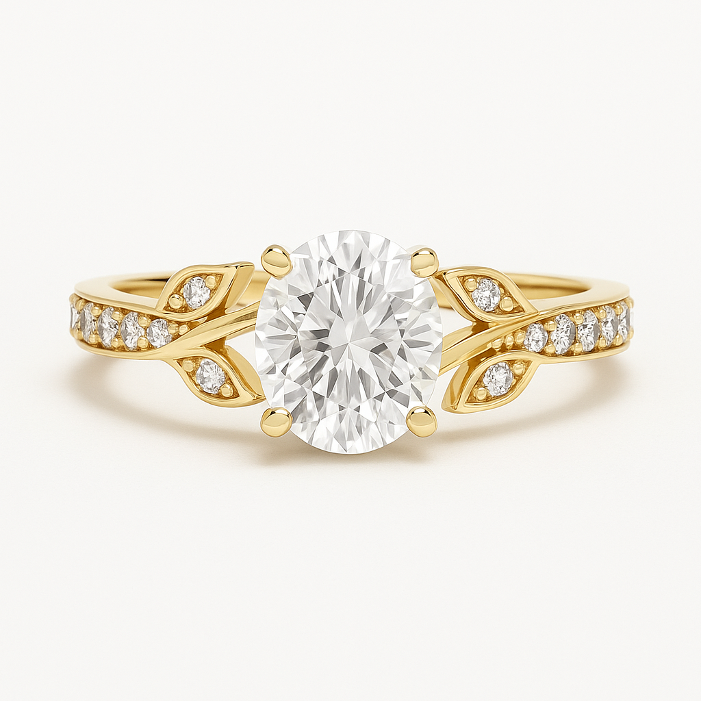 Diamond Leafs Ring — Ministry of Gems exclusive design