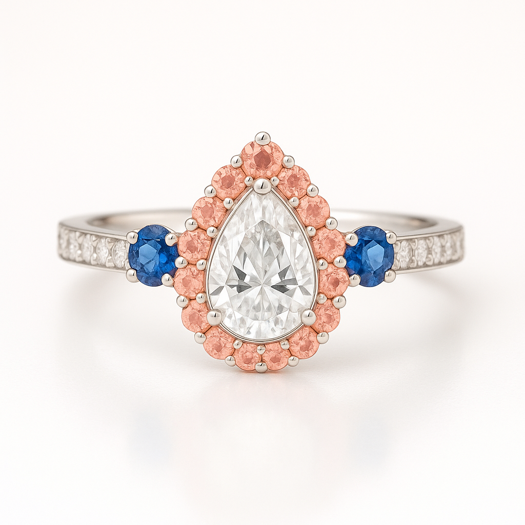 Diamond & Spinel Ring II — Ministry of Gems exclusive design