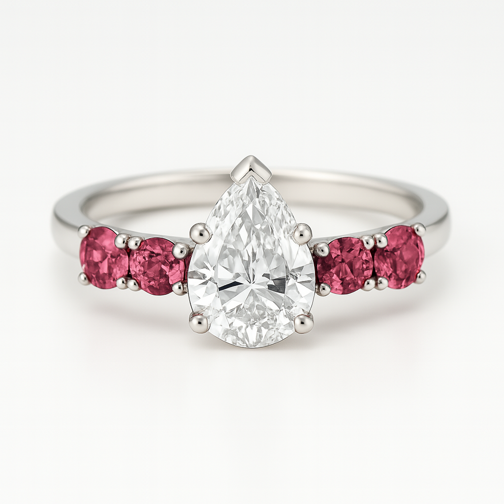 Diamond & Spinel Ring — Ministry of Gems exclusive design