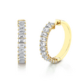 Eleanor Diamond Hoops Yellow Gold — Ministry of Gems exclusive design