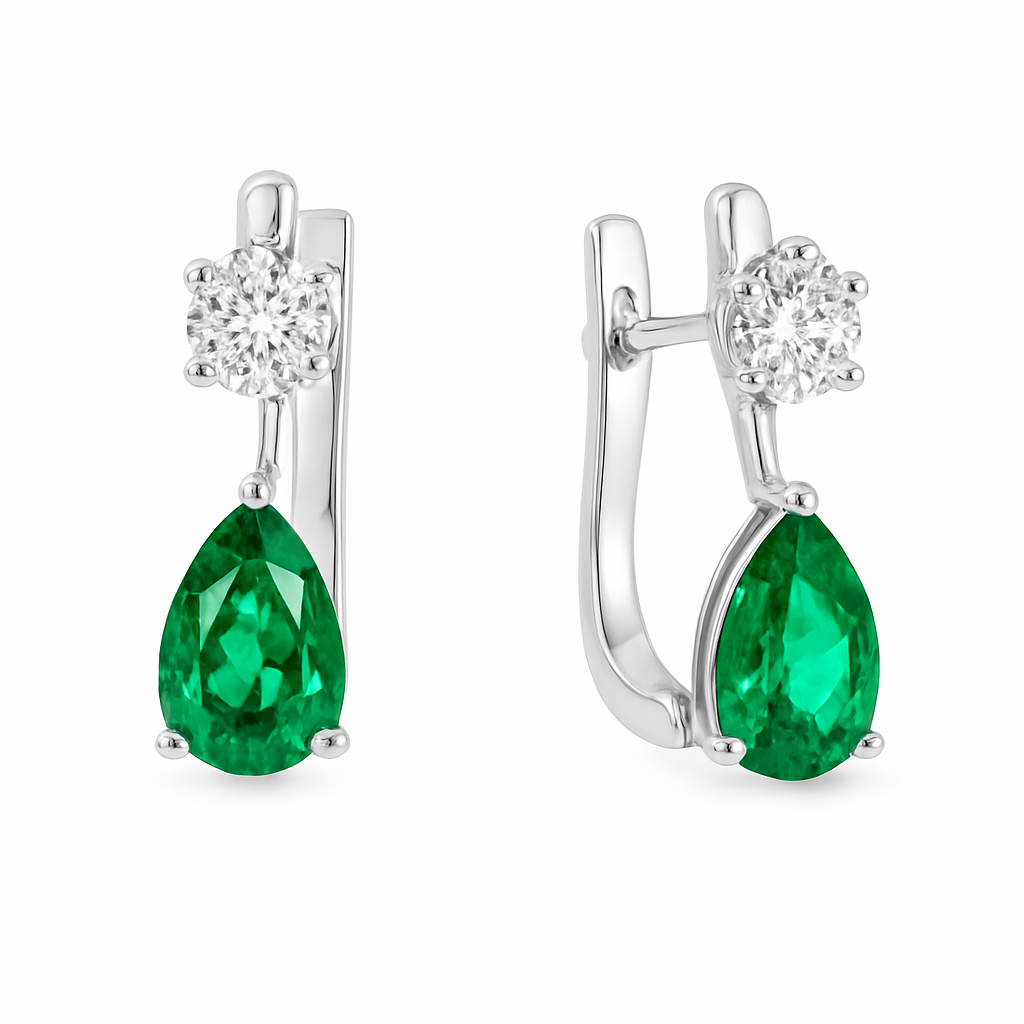 Emerald Earrings — Ministry of Gems exclusive design
