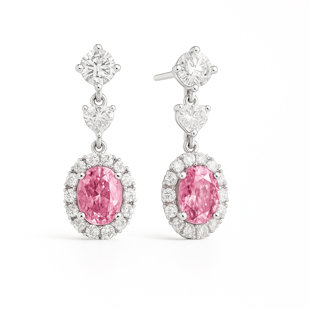Gemstones & Diamonds Earrings — Ministry of Gems exclusive design