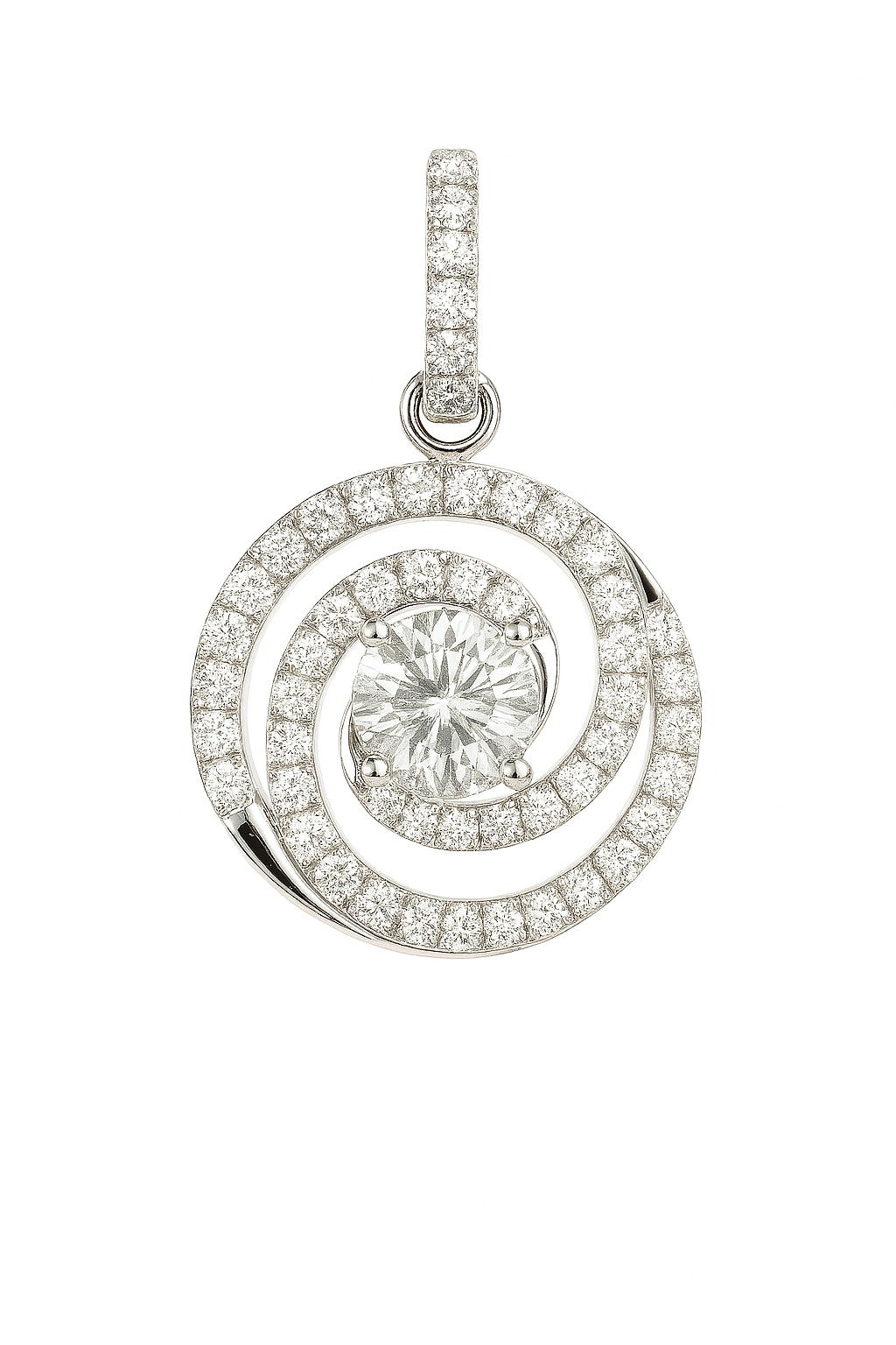 Starlight — Diamond Spiral Pendant — Ministry of Gems