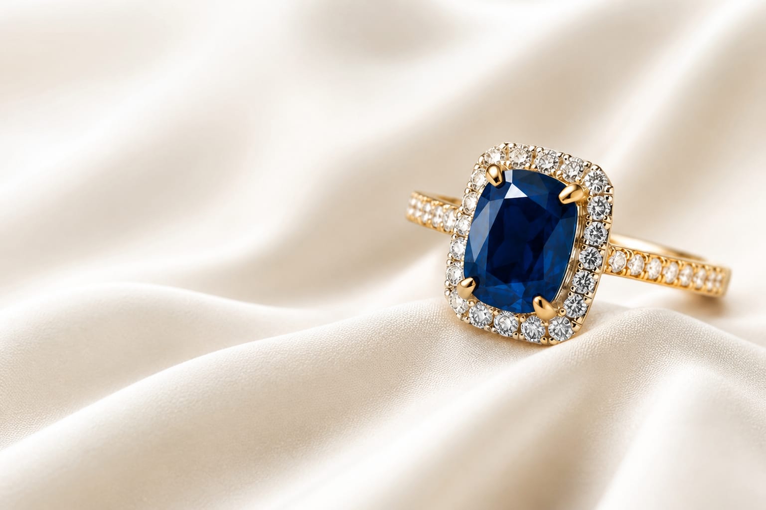 Handcrafted fine jewellery by Ministry of Gems — sapphire and gold pieces from our own workshop