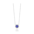 Midnight Blue Sapphire Diamond Pendant — Ministry of Gems exclusive design