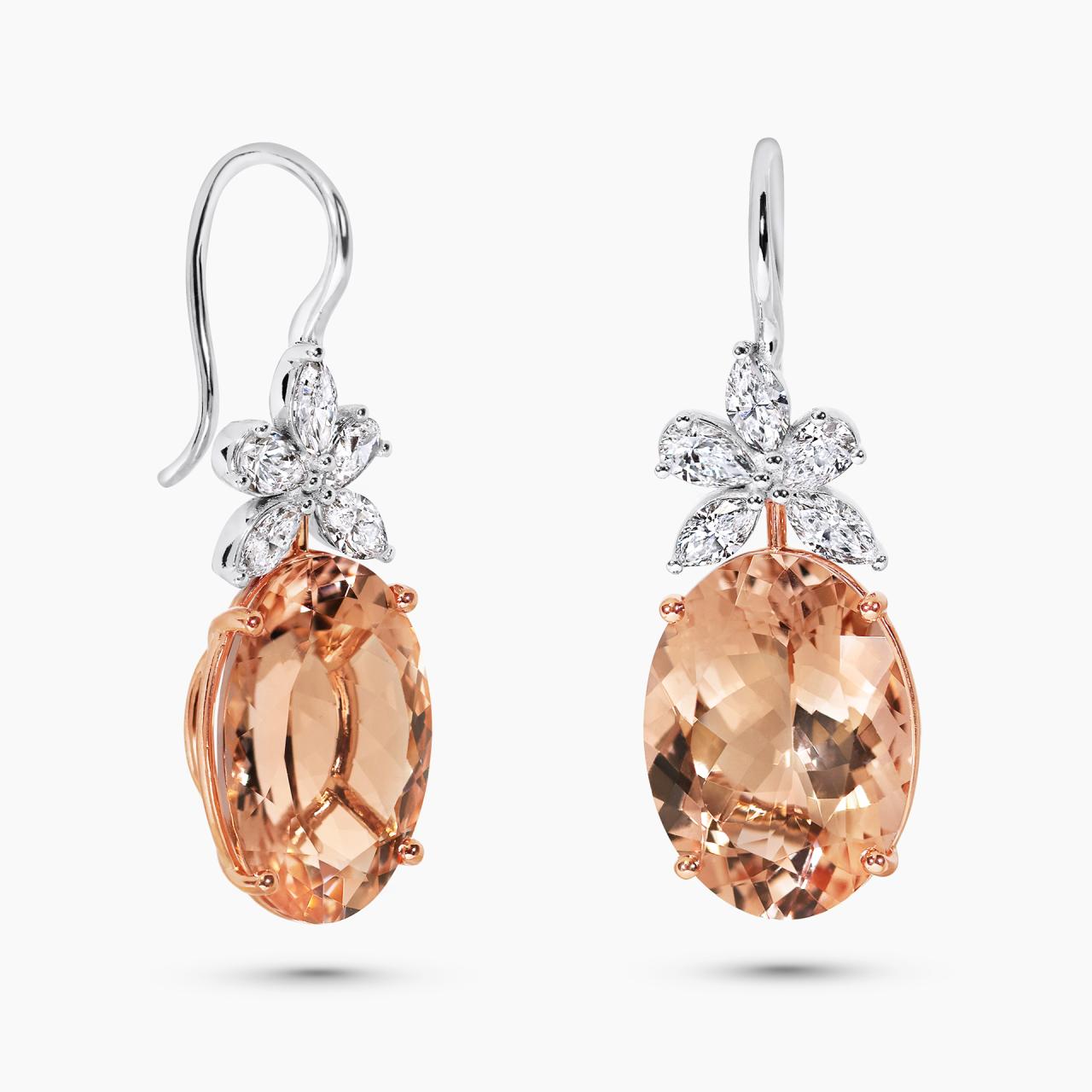 Morganite Earrings — Ministry of Gems exclusive design