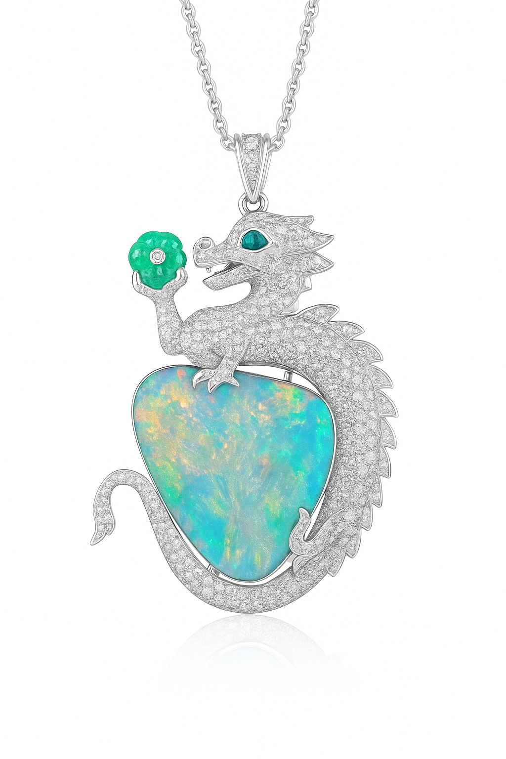 Opal Dragon Pendant — Ministry of Gems exclusive design