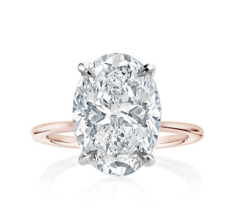 Oval Madison Engagement Ring Rose Gold — Ministry of Gems exclusive design