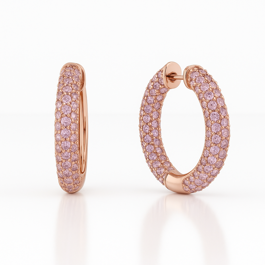 Pink Hoops — Ministry of Gems exclusive design