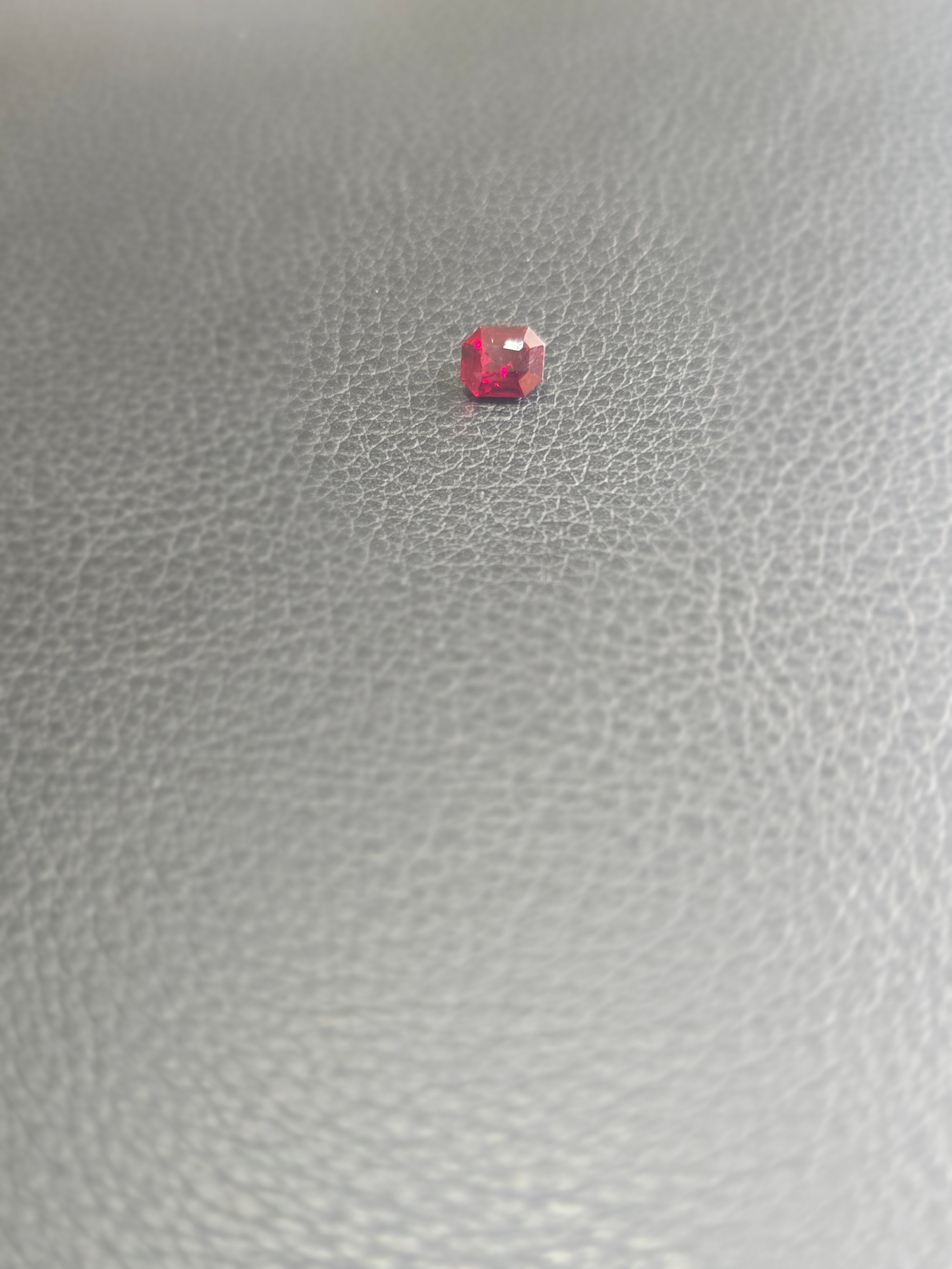 Unheated Natural Ruby 1.16ct Octagon — IGLC Certified — Ministry of Gems