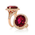 Rubellite Diamond Ring — Ministry of Gems exclusive design