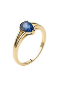 Pear Sapphire Bypass Ring — Ministry of Gems