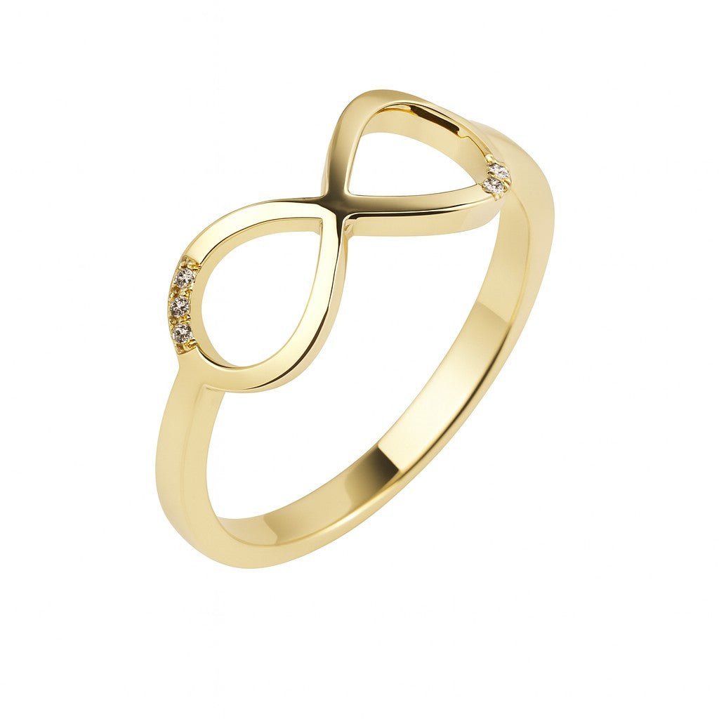 Infinity Loop Gold Ring — Ministry of Gems