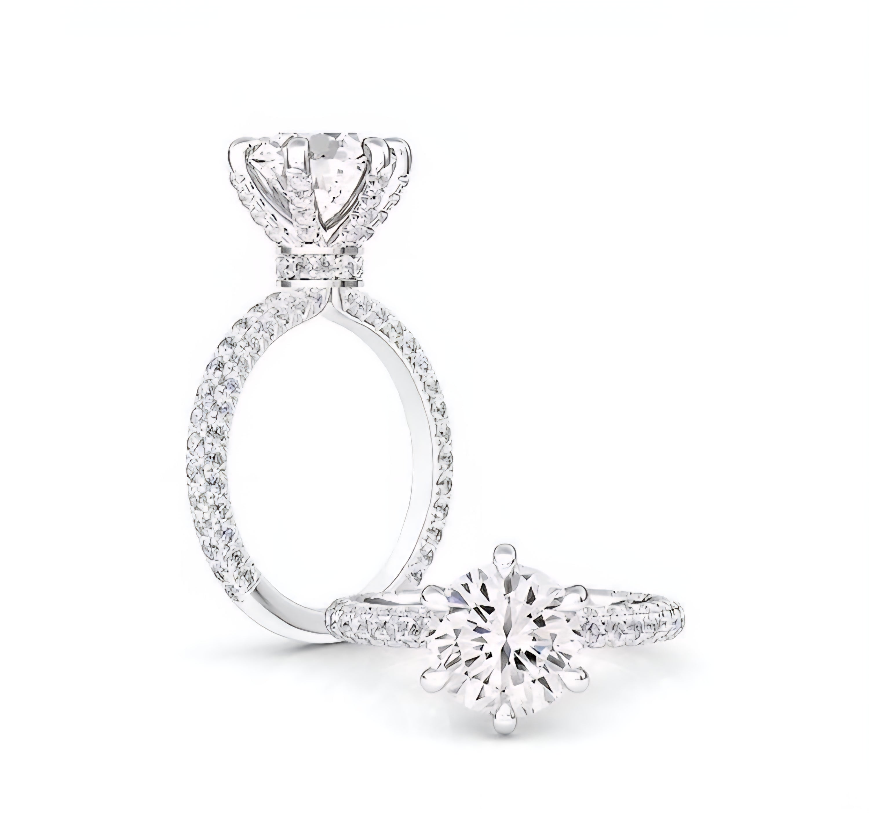 Snowball Diamond Engagement Ring — Ministry of Gems exclusive design