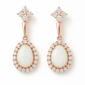 White Opal Earrings — Ministry of Gems exclusive design