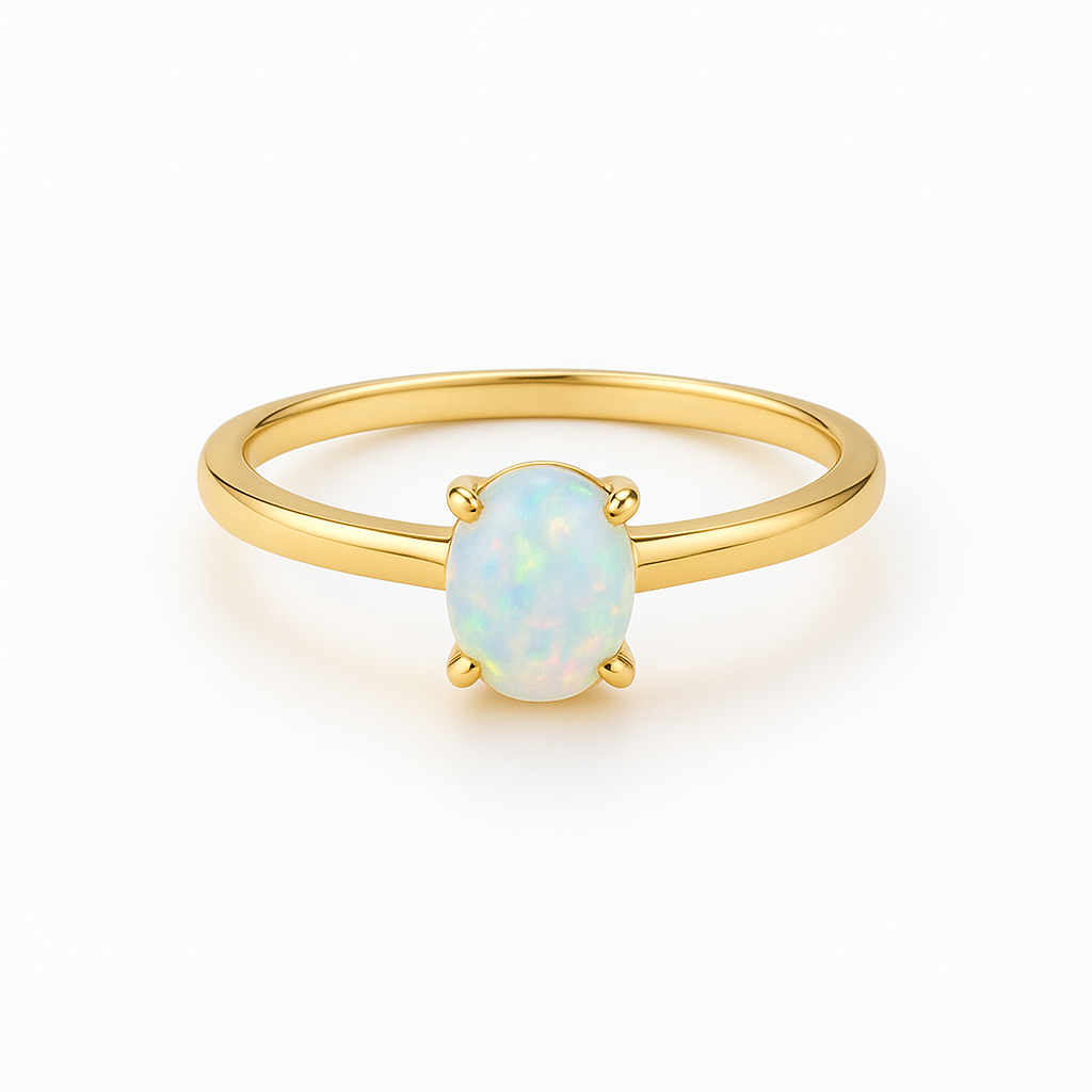 White Opal Ring II — Ministry of Gems exclusive design