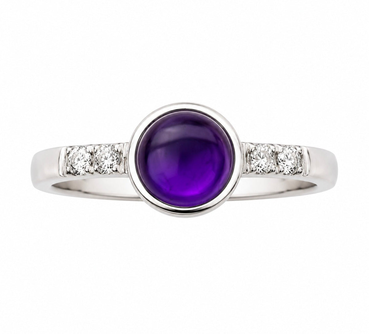 Amethyst Bezel Ring - Ministry of Gems®RingMinistry of Gems®