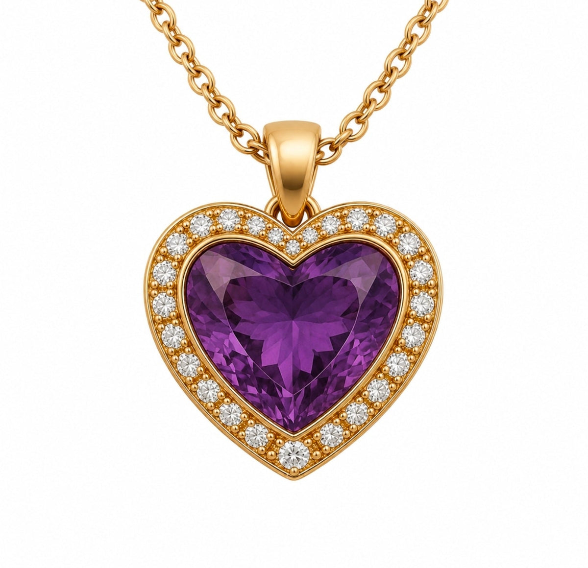 Amethyst Heart Pendant - Ministry of Gems®PendantMinistry of Gems®