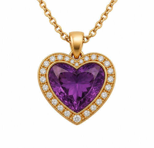 Amethyst Heart Pendant - Ministry of Gems®PendantMinistry of Gems®