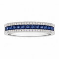 Blue Sapphire Pavé Band - Ministry of Gems®RingMinistry of Gems®