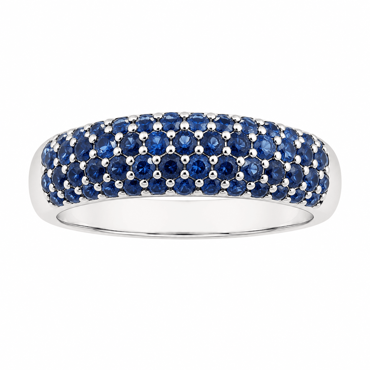 Blue Sapphire Pavé Dome Ring - Ministry of Gems®RingMinistry of Gems®