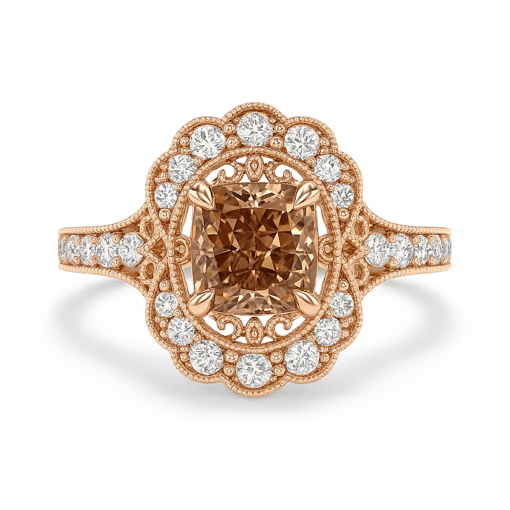 Cognac Diamond Ring - Ministry of Gems®RingMinistry of Gems®