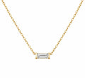Diamond Baguette Solitaire Necklace - Ministry of Gems®NecklaceMinistry of Gems®